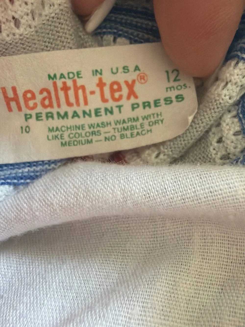 Vintage All Stars Red & Blue Striped Baby Romper